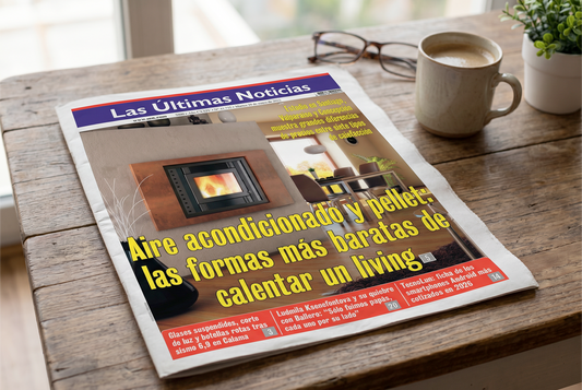 Portada Diario LUN. Aire acondicionado y pellet: las formas más baratas de calentar un living.