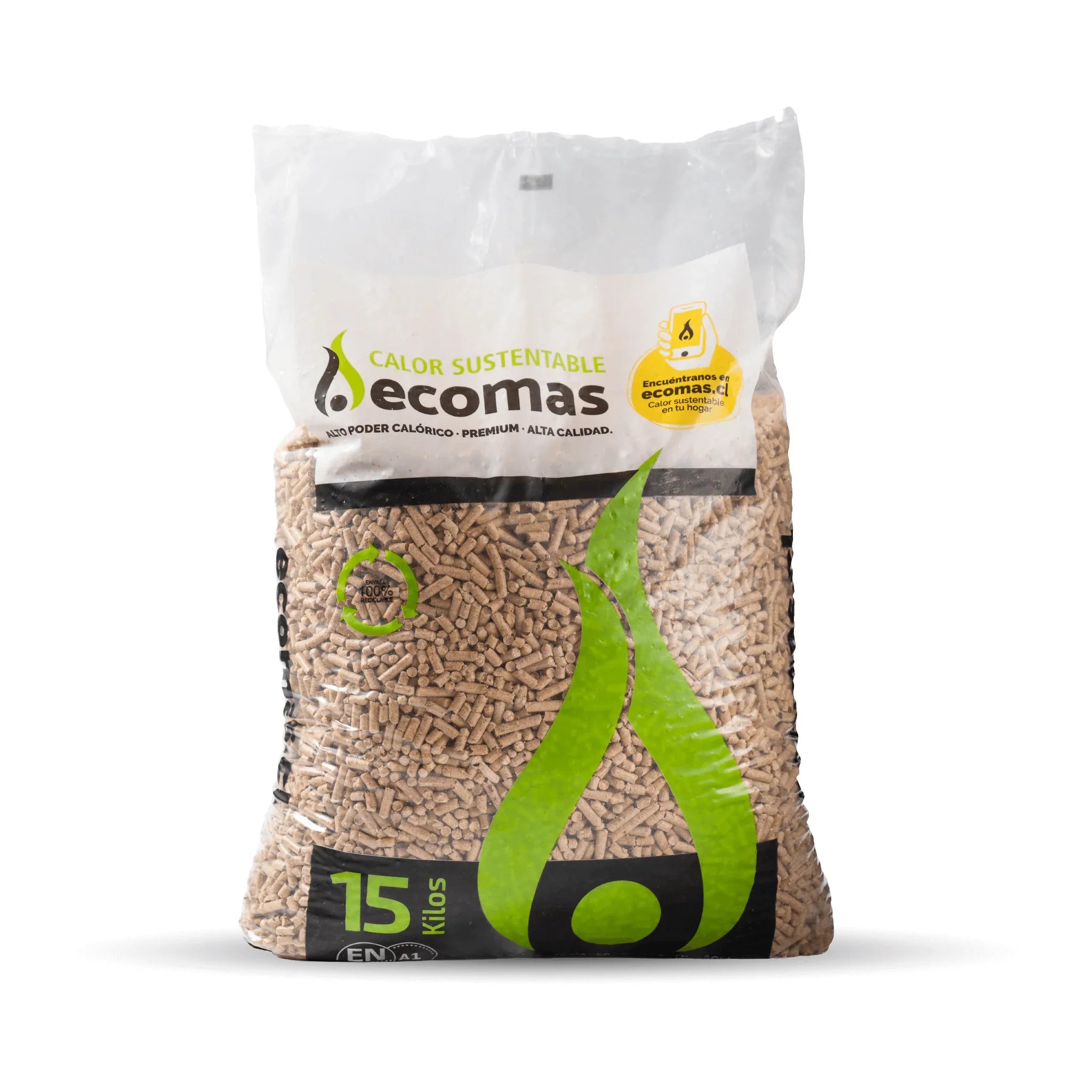 Región Metropolitana Bolsas Pellet 15 Kg Ecomas