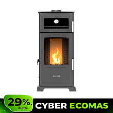 Lenga 12 kw Cocina | Estufa a pellet sin electricidad Ecoheat