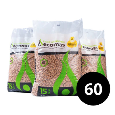 60 Bolsas Pellet 15 Kg