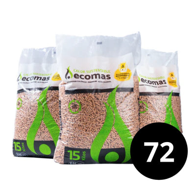 72 Bolsas Pellet 15 Kg