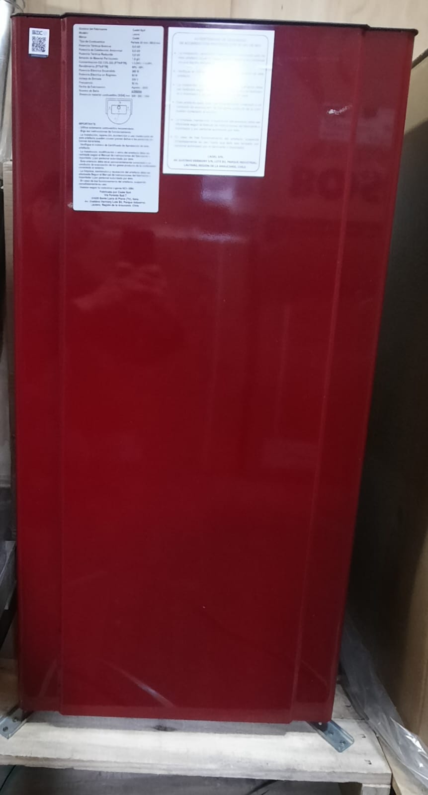 Estufa a pellet Laura Cadel