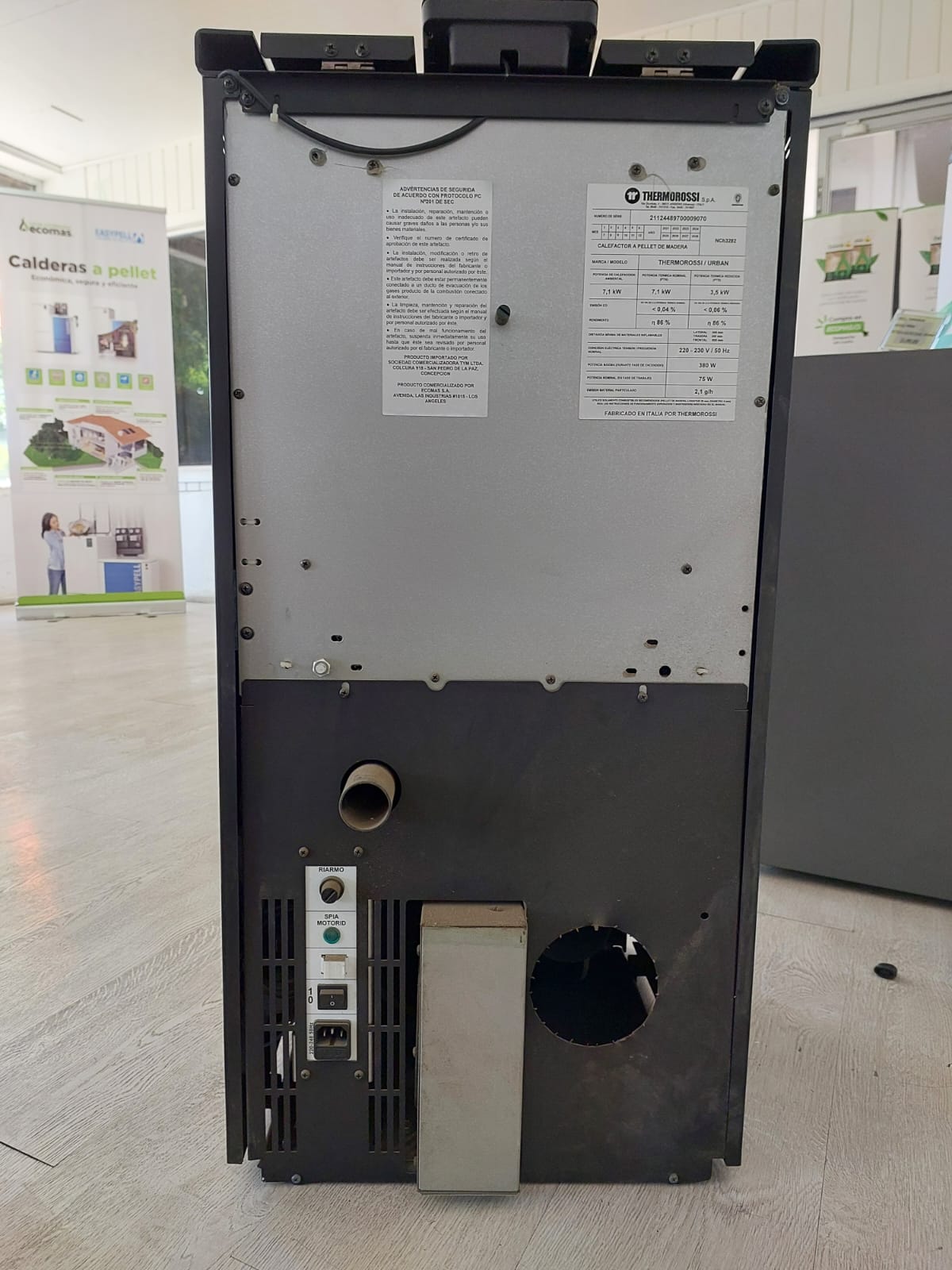 Estufa a pellet Urban Thermorossi