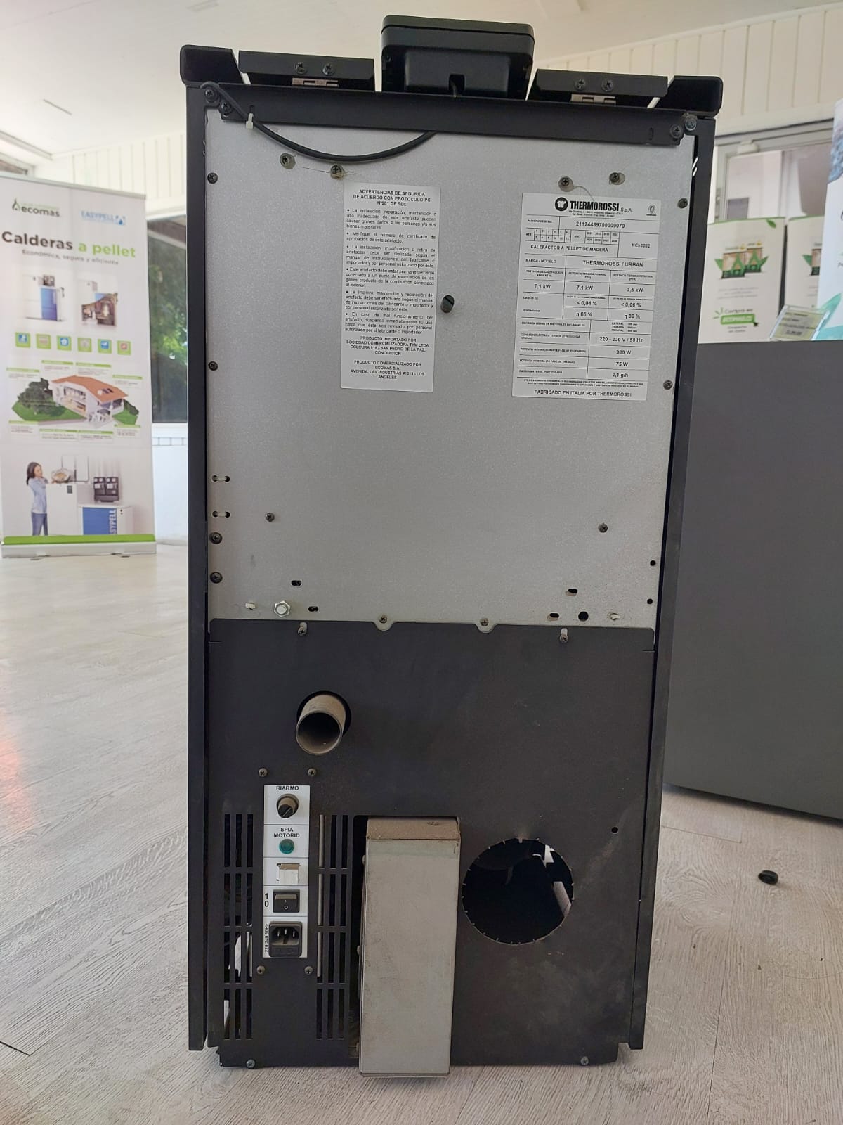 Estufa a pellet Urban Thermorossi