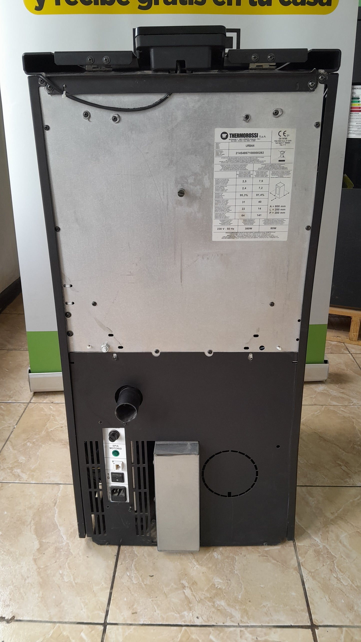 Estufa a pellet Urban Thermorossi